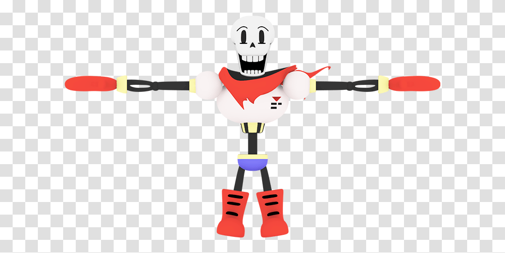 Papyrus In T Pose, Robot, Person, Human Transparent Png