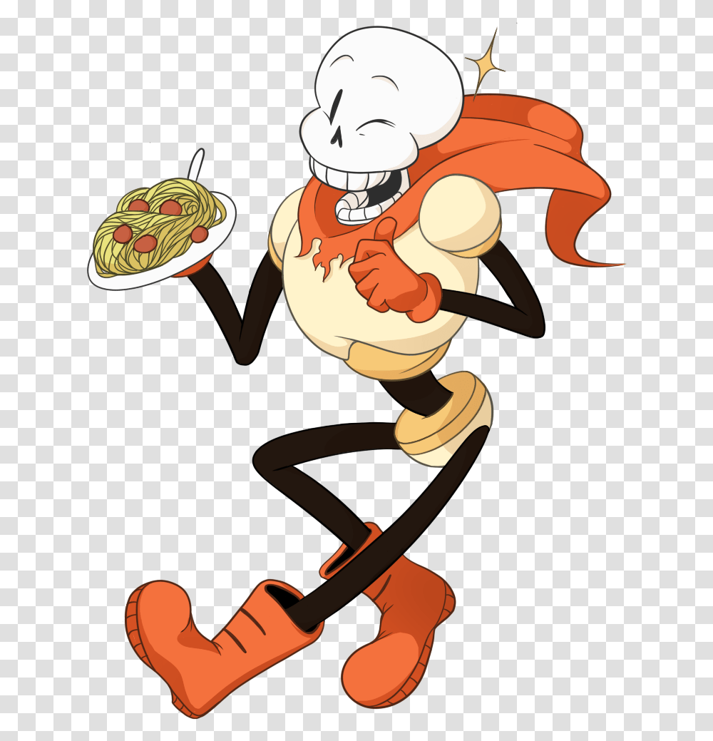Papyrus With Spagetti Papyrus Undertale, Animal, Bird, Cupid Transparent Png