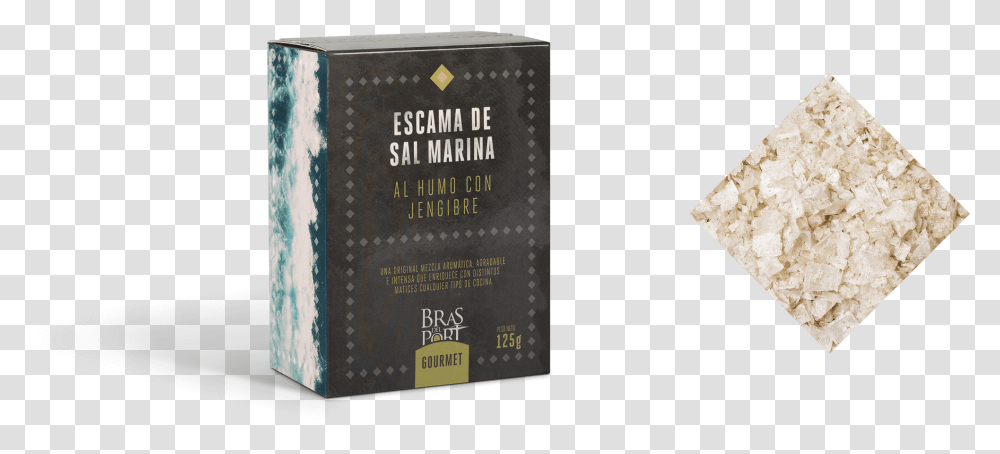 Paquete De Escama De Humo Jengibre De 125g Con Textura Box, Book, Novel, Bottle Transparent Png