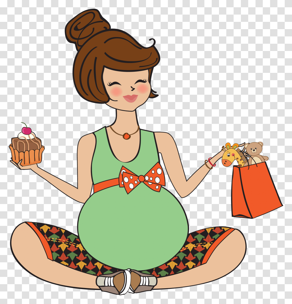 Para A Mame Happy Birthday To Pregnant Lady, Person, Human, Girl Transparent Png