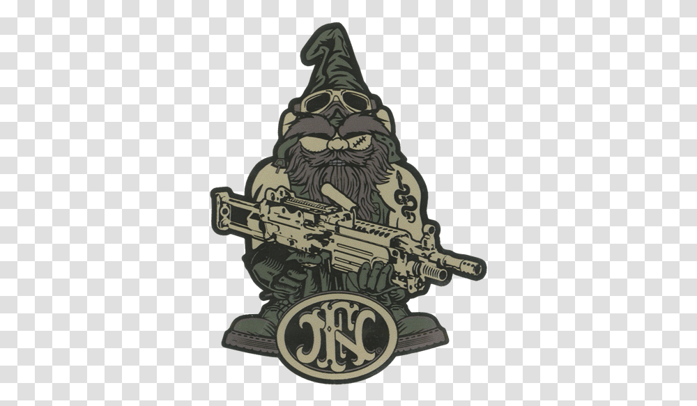 Para Gnome Decal Cartoon, Weapon, Gun, Emblem Transparent Png