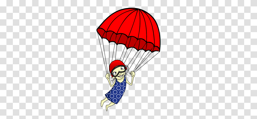 Parachute Clipart Draw, Person, Human, Helmet Transparent Png