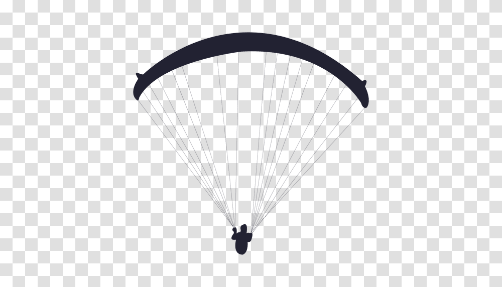 Parachute Gliding Sport Silhouette, Bow Transparent Png