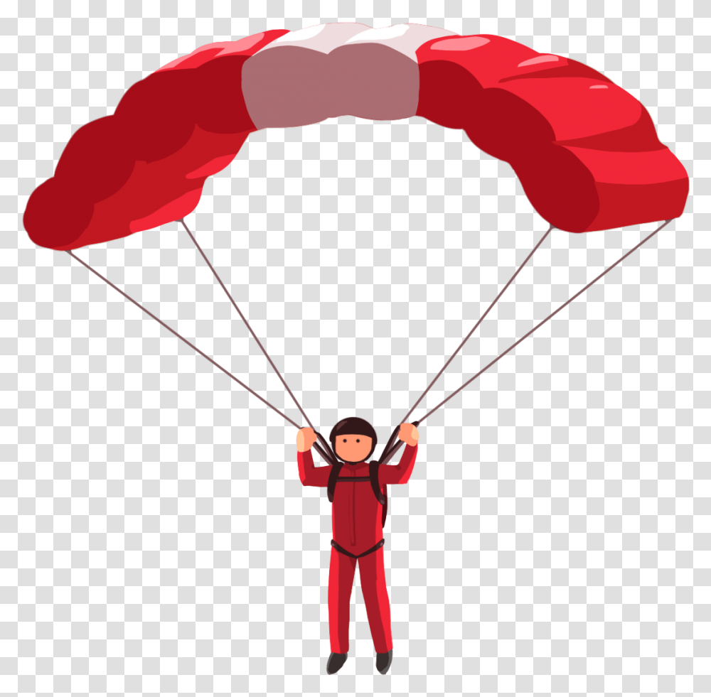 Parachute Image Parachute Cartoon, Person, Human Transparent Png