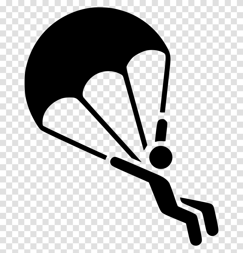 Parachute Parachute Icon, Stencil, Arrow, Silhouette Transparent Png