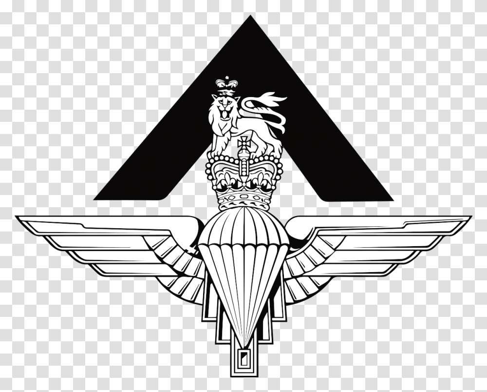 Parachute Regiment Cap Badge, Emblem, Logo, Trademark Transparent Png