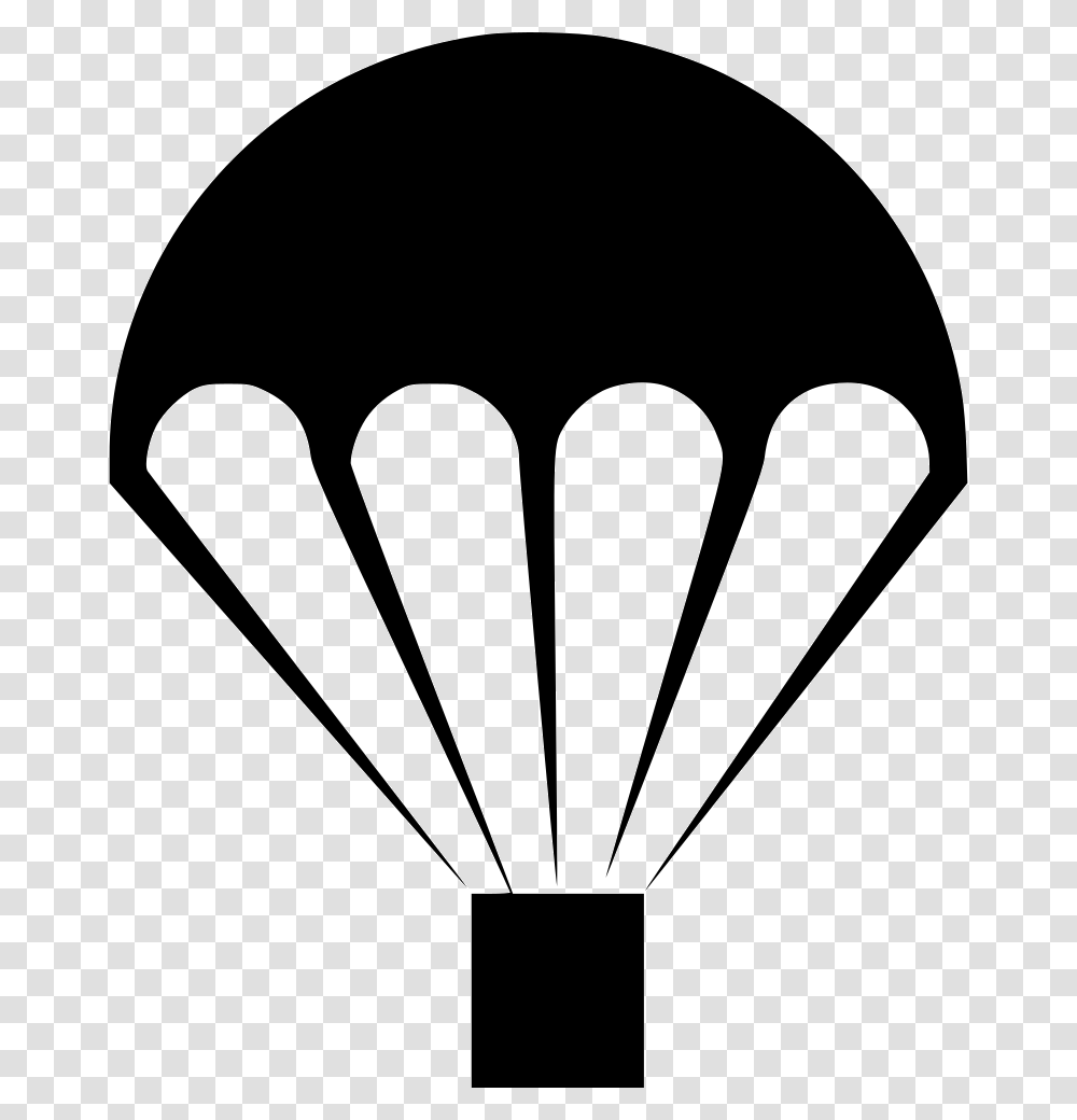 Parachute White Air Drop, Aircraft, Vehicle, Transportation, Hot Air Balloon Transparent Png