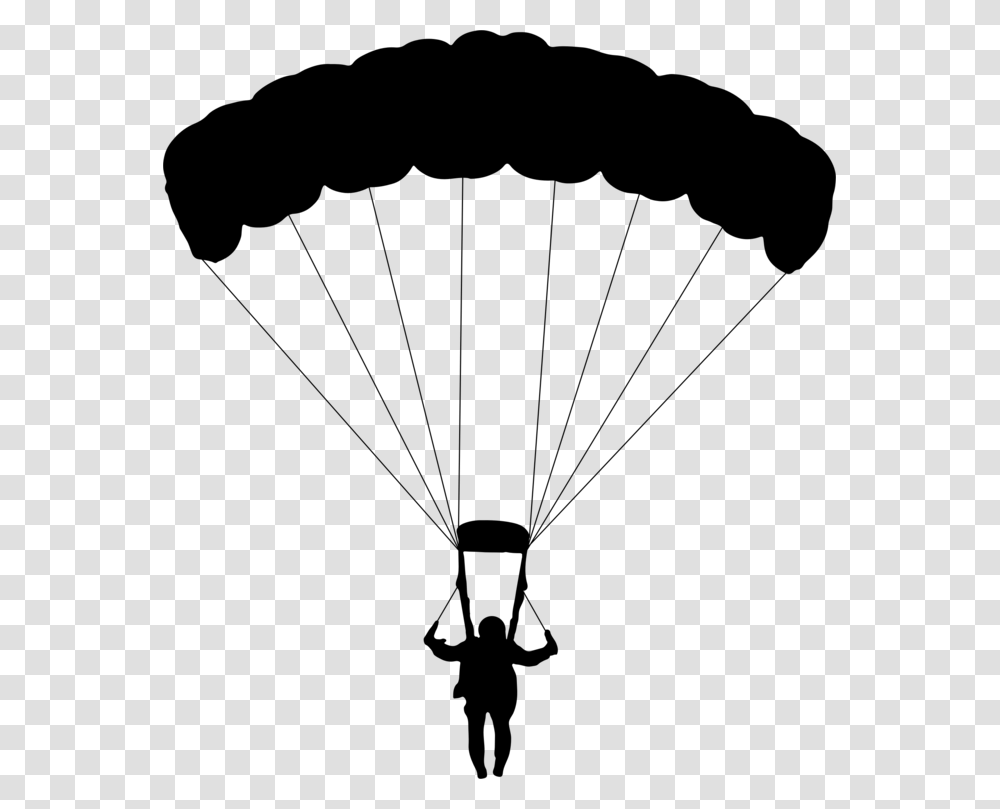 Parachuting Parachute Extreme Sport Encapsulated Postscript, Gray, World Of Warcraft Transparent Png