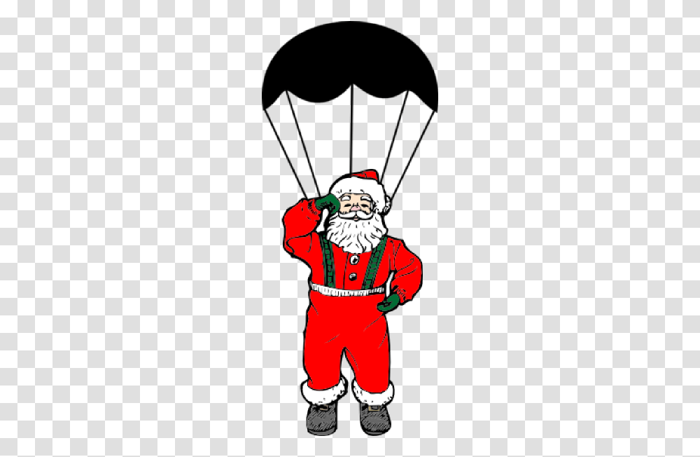 Parachuting Santa Clip Art, Face, Person, Human, Leisure Activities Transparent Png