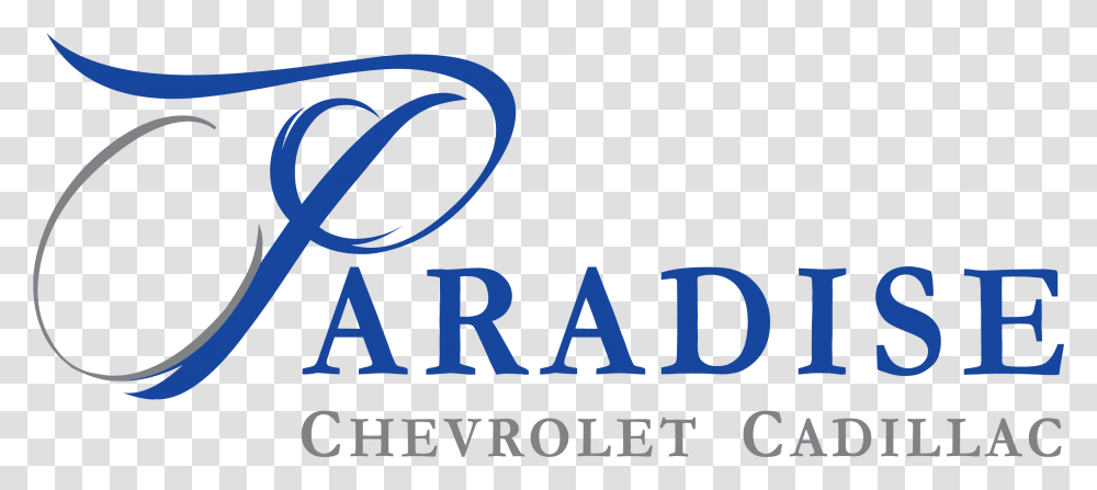 Paradise Chevrolet Cadillac Logo Paradise Autos Logo, Alphabet, Label, Sunglasses Transparent Png