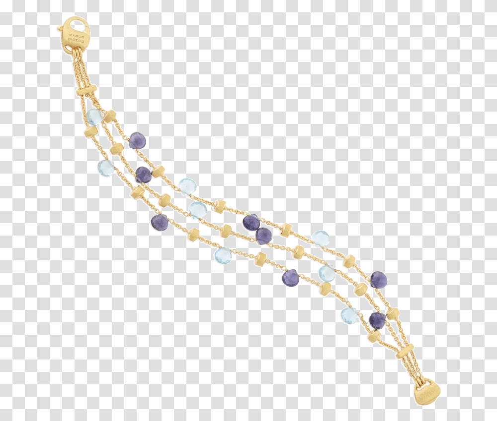 Paradise Iolite And Blue Topaz Three Strand Bracelet Marco Bicego Armband Paradise, Accessories, Accessory, Jewelry, Chain Transparent Png