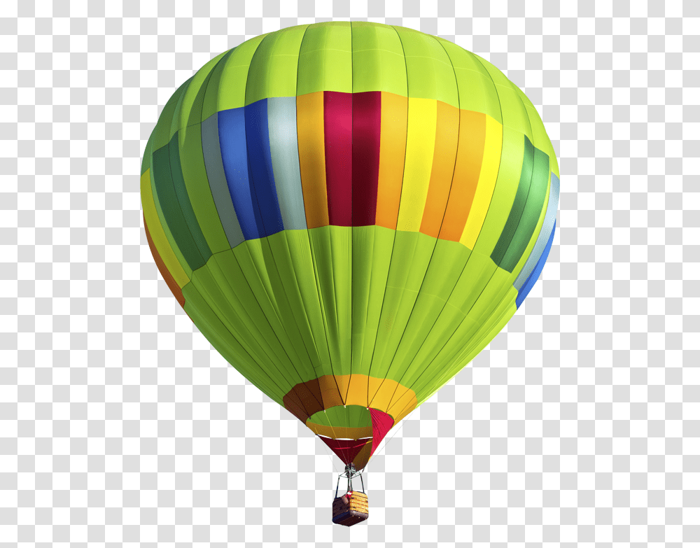 Parallax Balloon Picture Hovering Above The Clouds Green Hot Air Balloon With Background, Aircraft, Vehicle, Transportation Transparent Png
