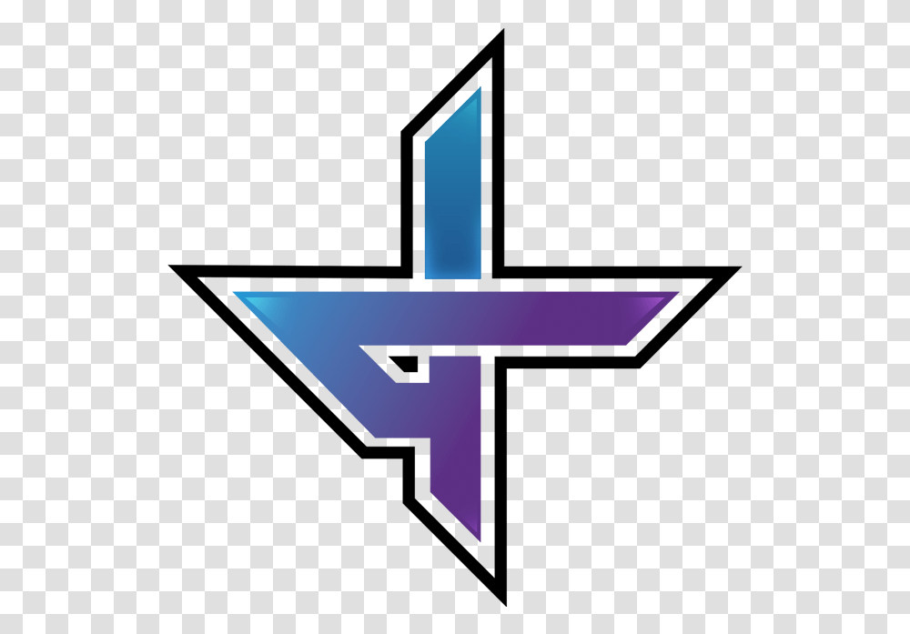 Parallel Fortnite Logo Logo Team Esport, Symbol, Cross, Star Symbol, Triangle Transparent Png