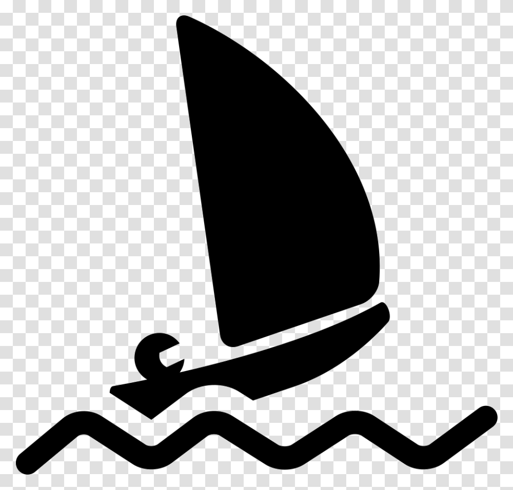 Paralympic Sailing Boat Sailing Icon, Stencil, Silhouette Transparent Png