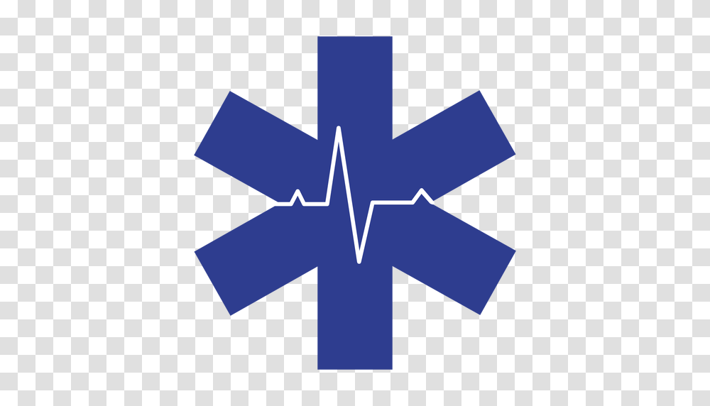 Paramedic Heart Rate Logo, Cross, Star Symbol, Recycling Symbol Transparent Png