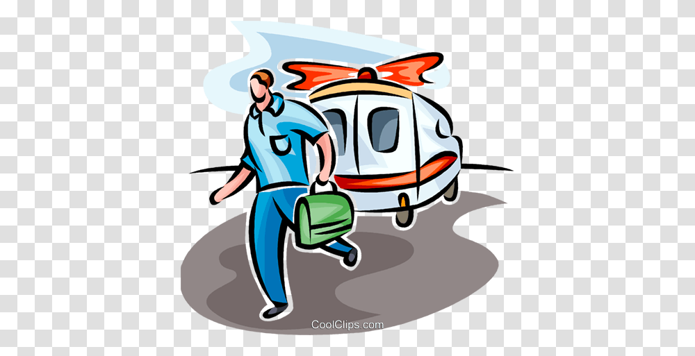 Paramedic Rushing From An Ambulance Royalty Free Vector Clip Art, Van, Vehicle, Transportation Transparent Png