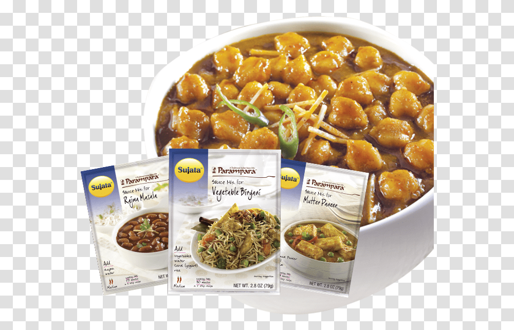Parampara Sauce Mixes Parampara Chhole Gravy Mix, Meal, Food, Dish, Menu Transparent Png