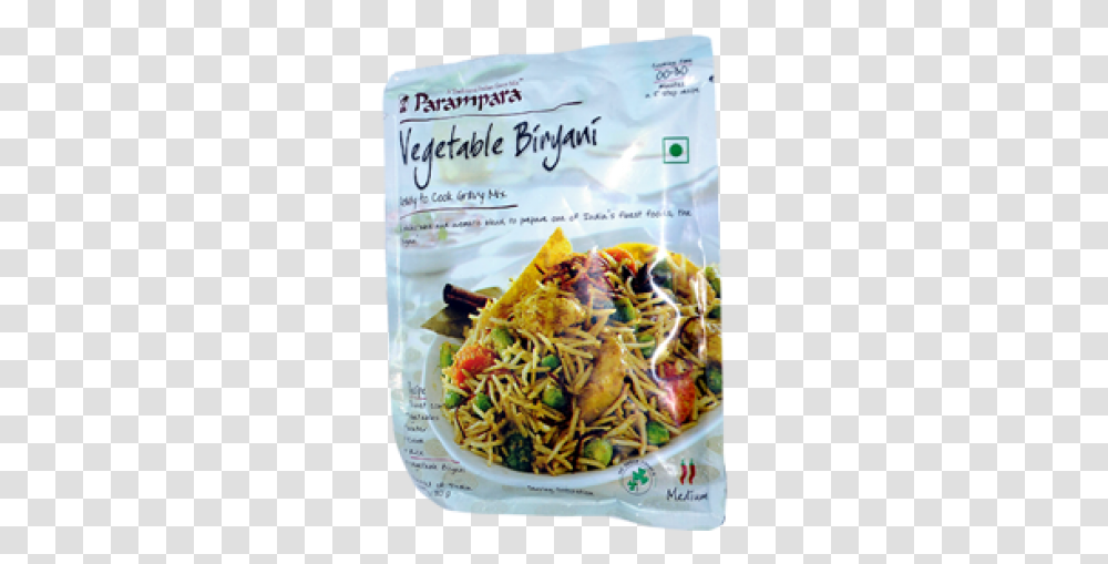 Parampara Vegetable Biryani Ready To Cook Gravy Mix Fried Noodles, Food, Taco, Culinary, Nachos Transparent Png