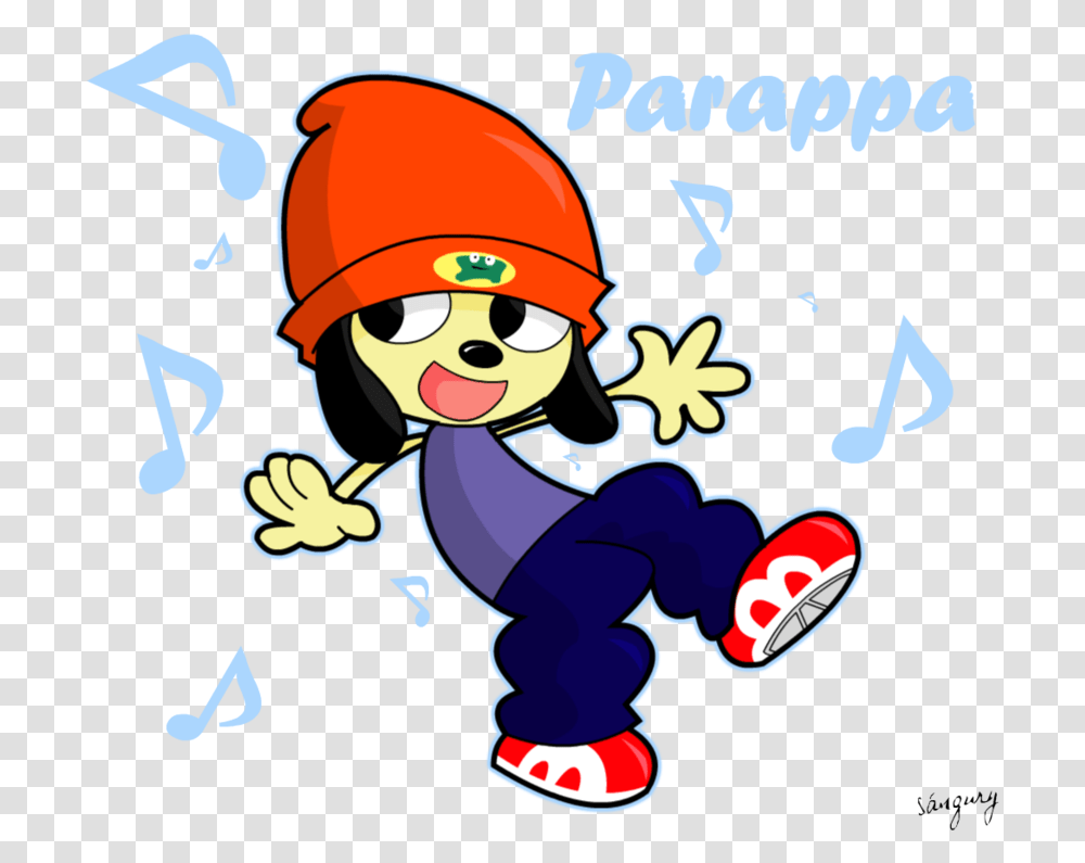 Parappa The Rapper By Sangury D59vjdc Parappa The Rapper Pose, Poster, Elf Transparent Png