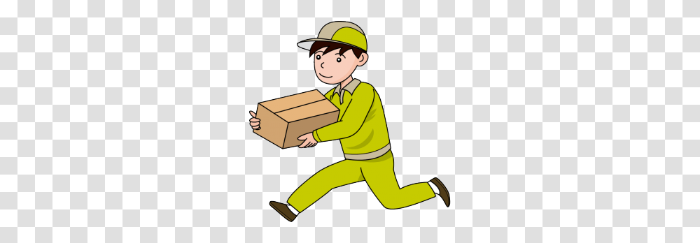 Parcel Clipart Package Delivery, Person, Carton, Box, Cardboard Transparent Png