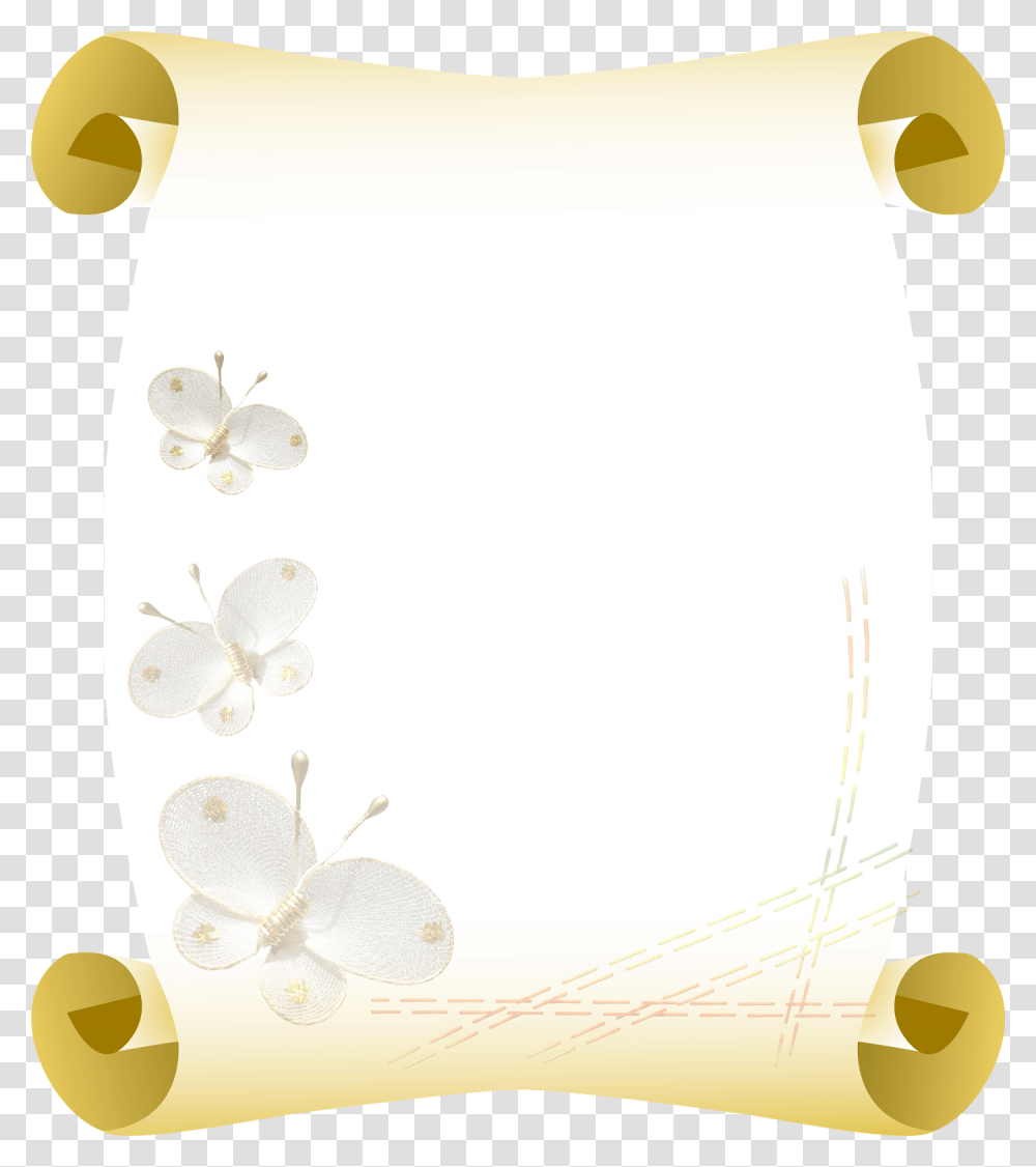 Parchment Download Parchment, Scroll, Floral Design, Pattern Transparent Png