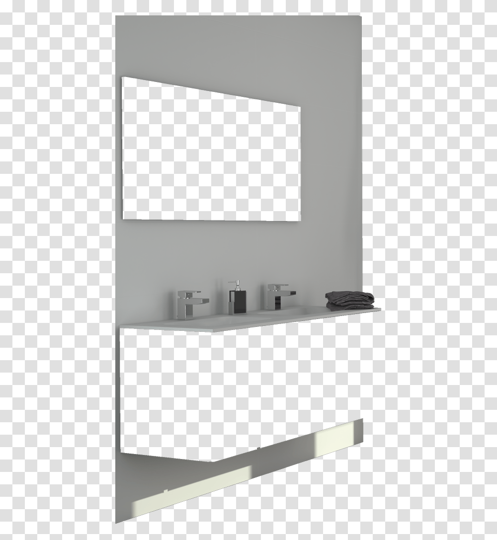 Pared Sideboard, Double Sink, Gray Transparent Png