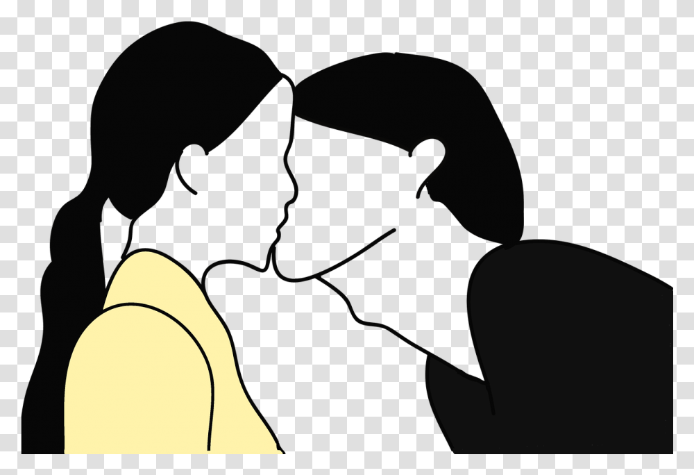 Pareja Beso Clipart Heterosexual, Person, Silhouette, Clothing, Photography Transparent Png
