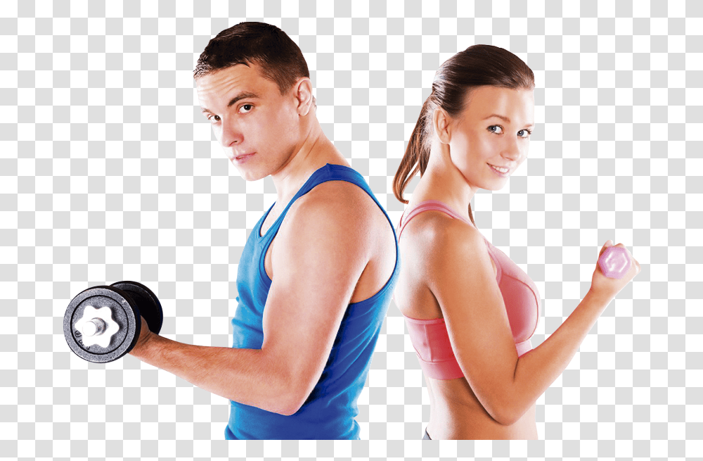 Pareja Gym Man And Women, Person, Human, Working Out, Sport Transparent Png