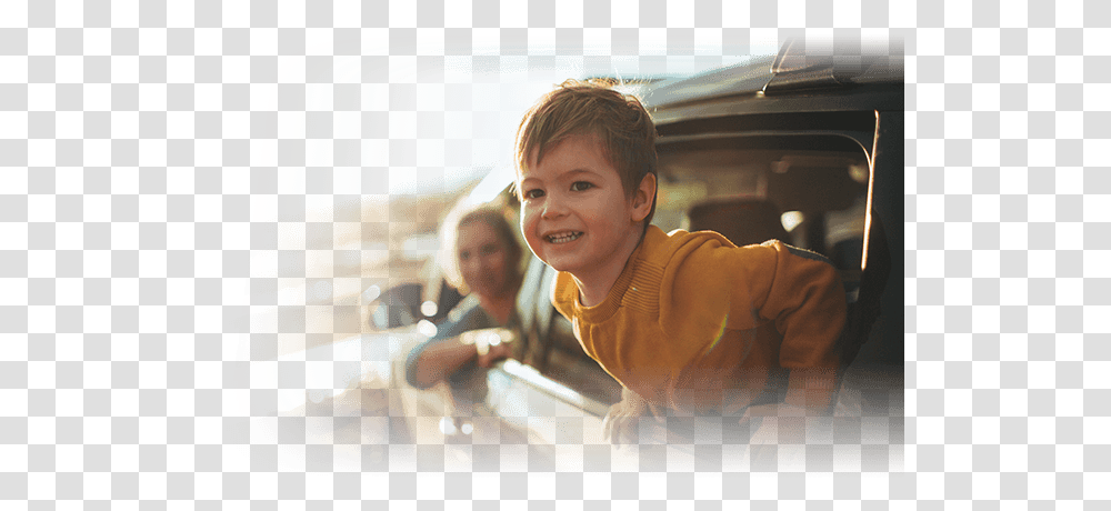Parent And Child In Car Paper, Person, Face, Smile, Female Transparent Png