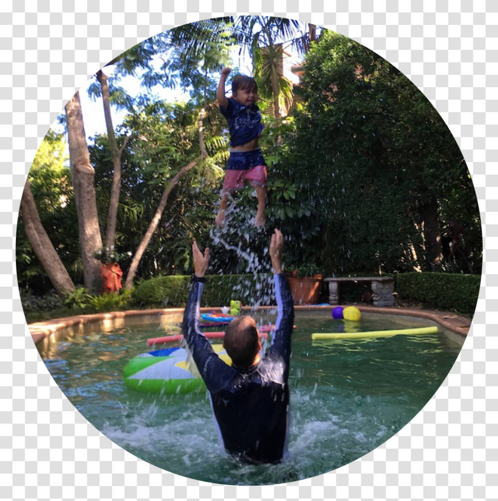 Parent And Child Leisure, Person, Fisheye, Water, Sphere Transparent Png