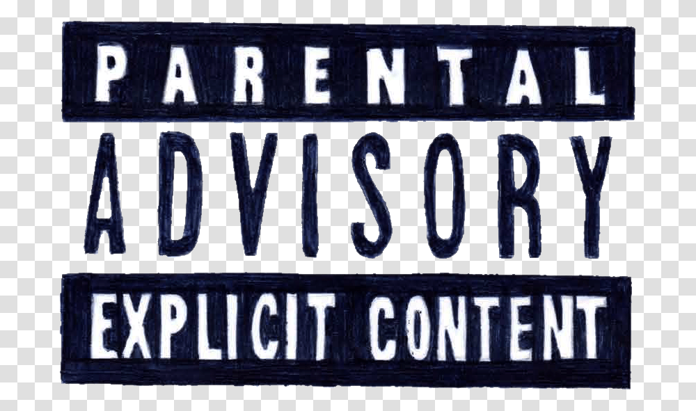 Parental Advisory Censored Content, Vehicle, Transportation, License Plate Transparent Png