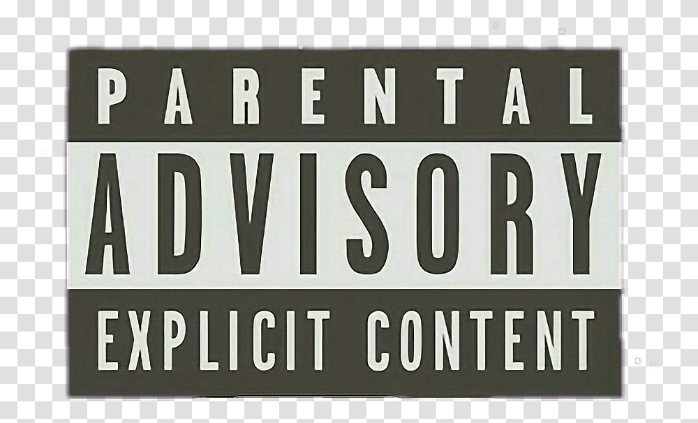 Parental Advisory Explicit Content Hd Parental Advisory, Vehicle, Transportation, Word, License Plate Transparent Png