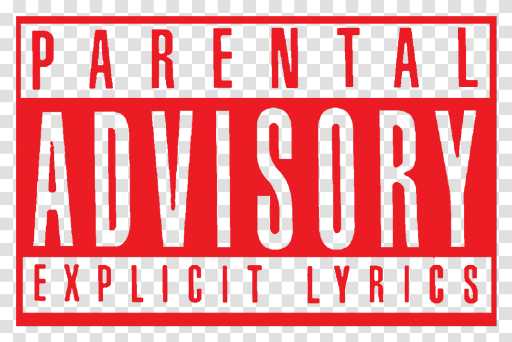 Parental Advisory Explicit Content Lyrics Music Red Parental Advisory, Number, Label Transparent Png