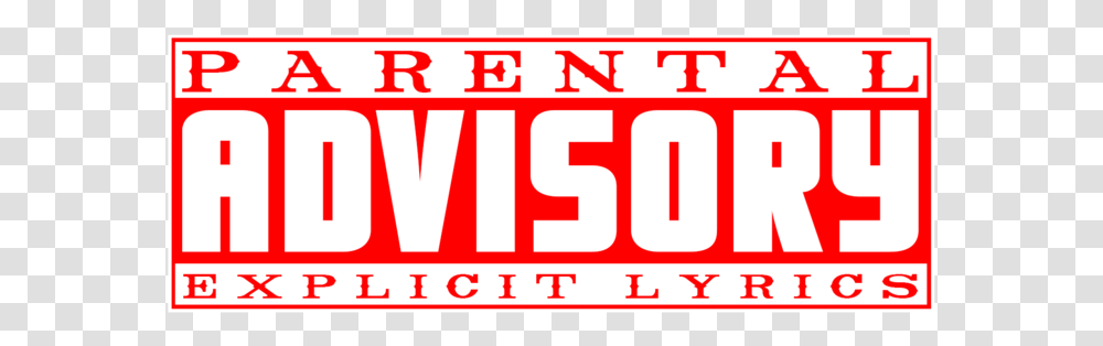 Parental Advisory Explicit Lyrics Red Red Parental Advisory Logo, Label, Vehicle, Transportation Transparent Png