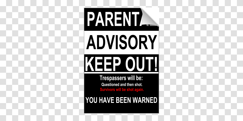 Parental Advisory Keep Out Parental Advisory Keep Out Of My Room, Poster, Advertisement, Flyer, Paper Transparent Png