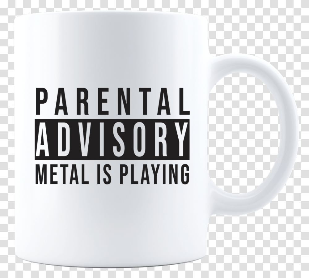 Parental Advisory Mug Beer Stein, Coffee Cup Transparent Png