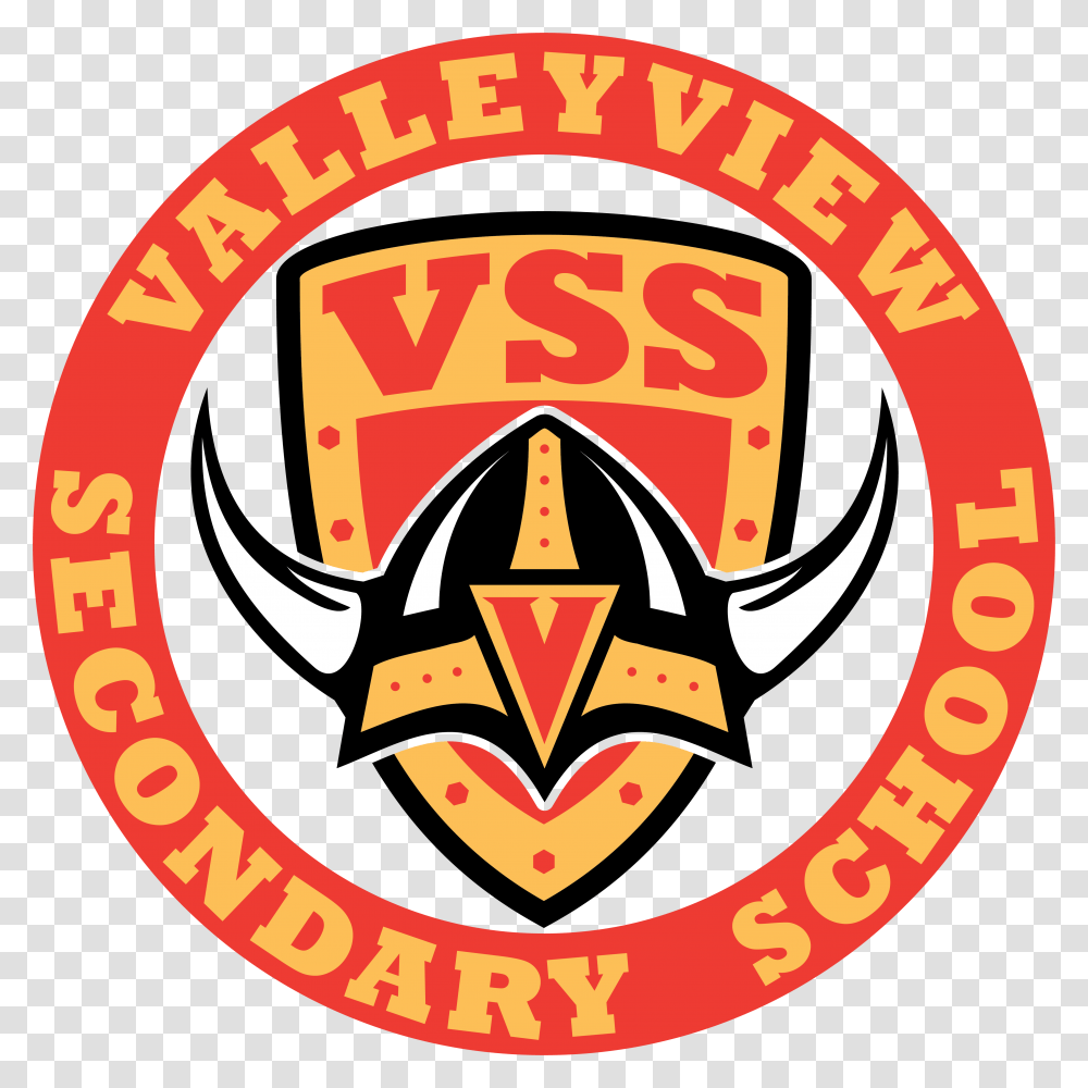 Parental Advisory Red Hd School District Logo Valley View Secondary School Kamloops, Trademark, Emblem, Badge Transparent Png