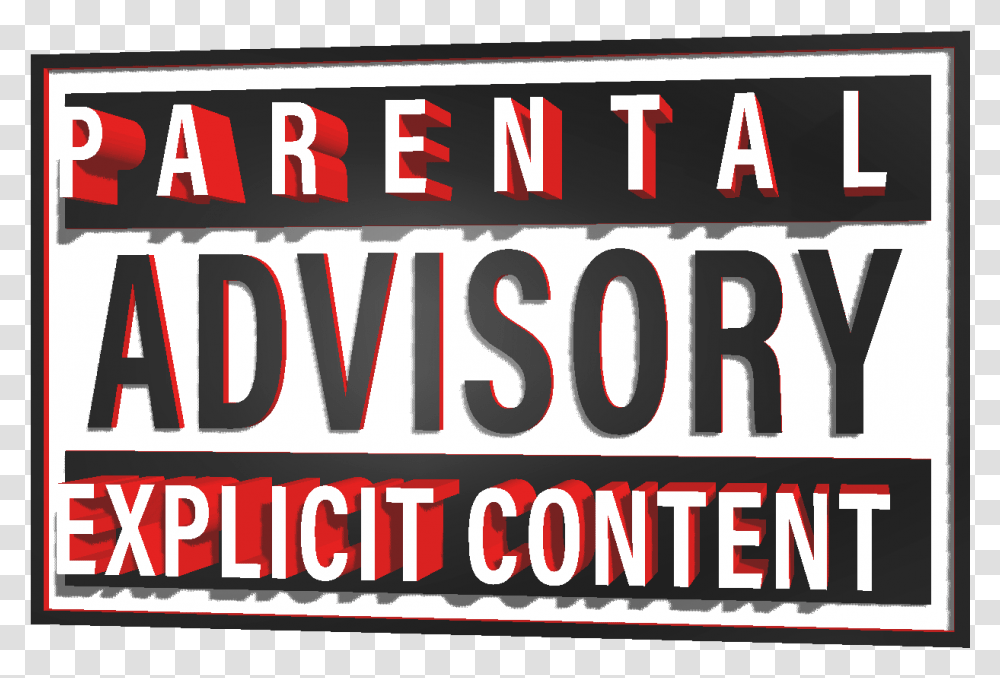 Parental Advisory Sticker Gif, Word, Vehicle, Transportation Transparent Png