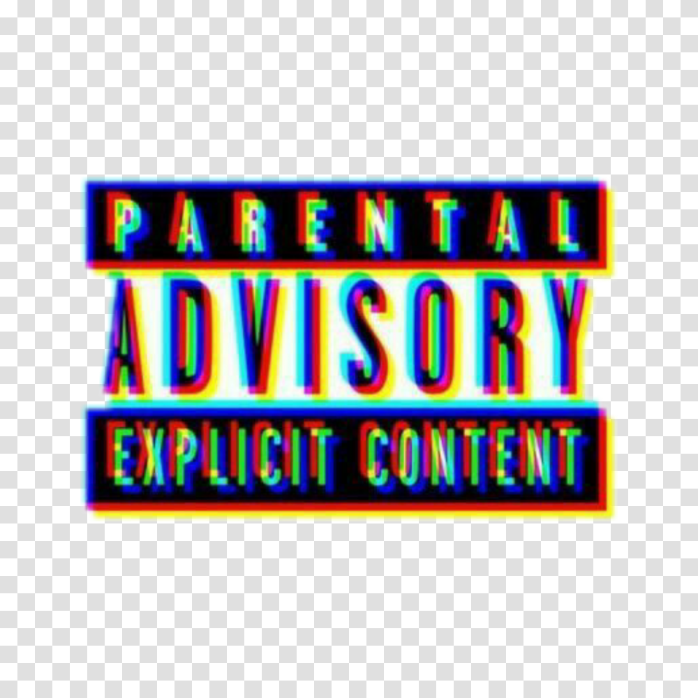 Parentaladvisory Explicitcontet Parental Advisory Expli, Light, Neon, Lighting Transparent Png