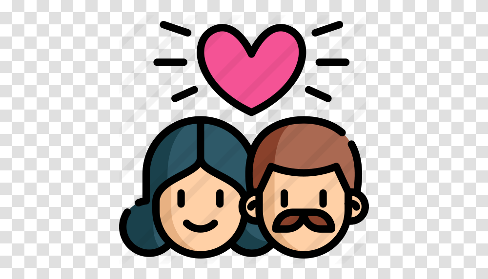 Parents Free People Icons Padres Icono, Heart, Dating, Mustache, Face Transparent Png