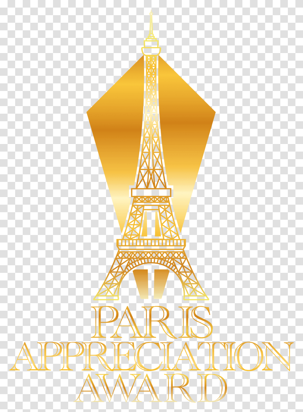 Paris Appreciation Awards On Top Of The Eiffel Tower Graphic Design, Architecture, Building, Monument Transparent Png