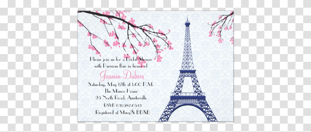Paris Background For Wedding Invitations, Poster, Advertisement, Paper, Flyer Transparent Png