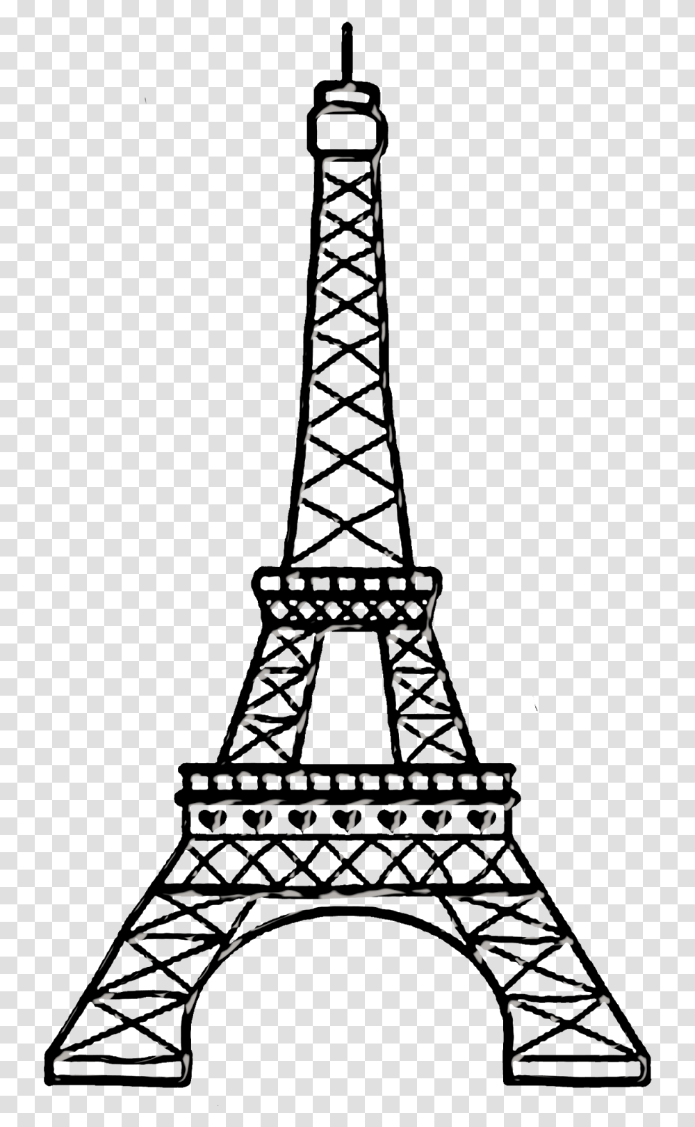 Paris Black Clipart Torre Eiffel Para Dibujar, Tower, Architecture, Building, Spire Transparent Png