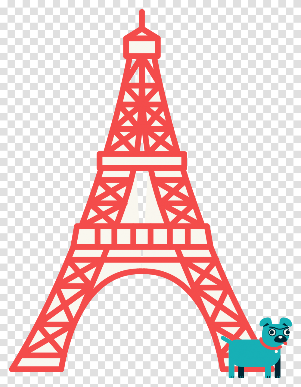 Paris Clipart Dog Paris Torre Eiffel Para Dibujar, Cable, Transportation, Vehicle, Giraffe Transparent Png