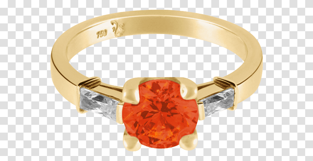 Paris Fire Opal Orange In Yellow Gold Engagement Ring, Accessories, Accessory, Jewelry, Gemstone Transparent Png