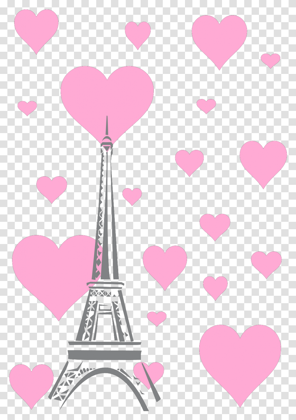 Paris, Heart, Paper Transparent Png