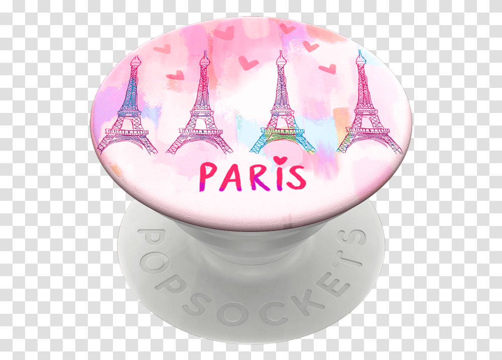 Paris Love Popsockets Claire's Popsockets, Porcelain, Pottery, Birthday Cake Transparent Png
