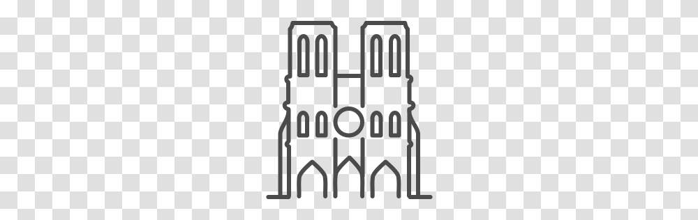 Paris Notredame Icon Landmarks Iconset, Architecture, Building, People Transparent Png