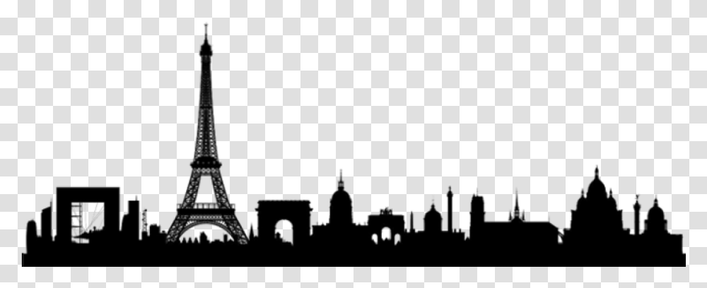 Paris Skyline Silhouette, Architecture, Building, Person, Chess Transparent Png