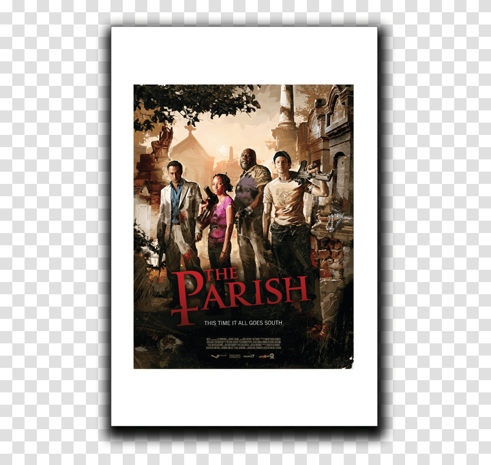Parish Left 4 Dead, Poster, Advertisement, Person Transparent Png